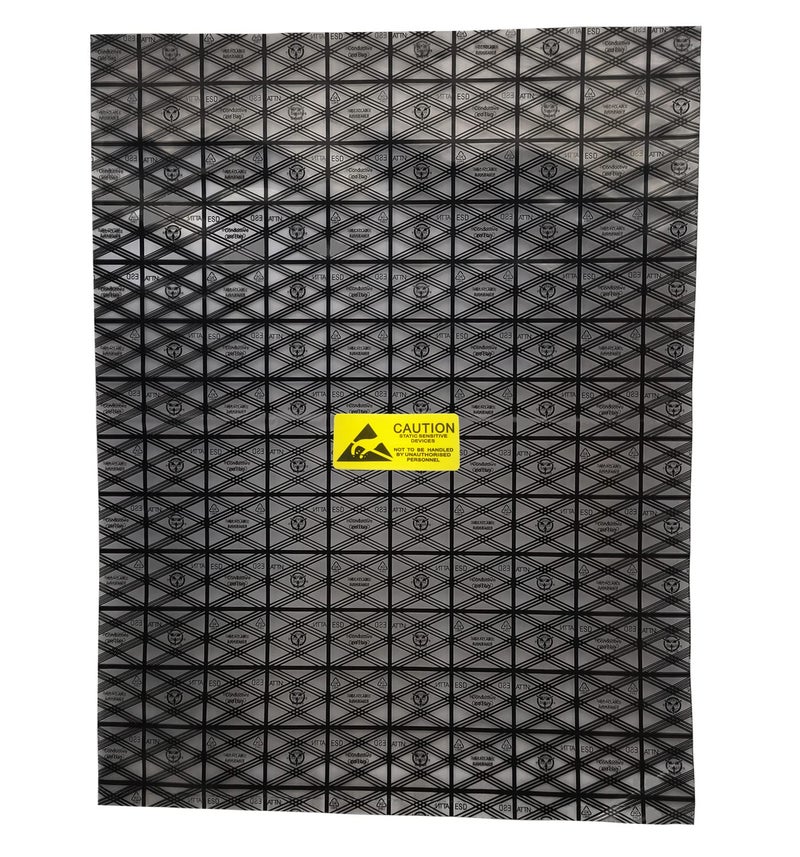 Daarcin Open Top Antistatic Bag,10pcs 12X16in/30x40cm Large ESD Anti Static Bags for Motherboard Video Card LCD Screen with Anti-Static Labels - Image 1